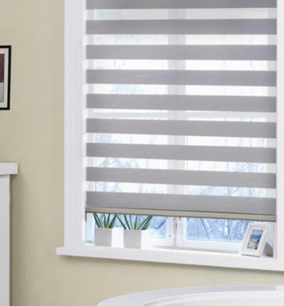 DUO SHADES BLACKOUT (Color Gris Silver) - Cortinas Duo Shades